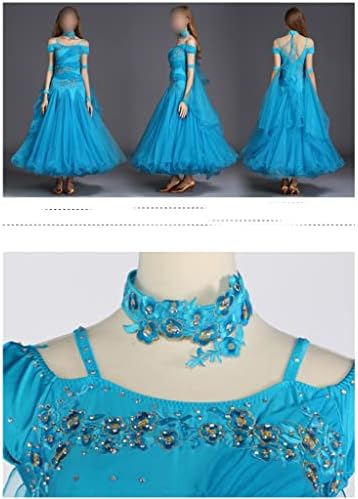 CCBUY standardne haljine za plesne ballroom za žene kratki rukav Waltztango flamenco kostim natjecate ples dres