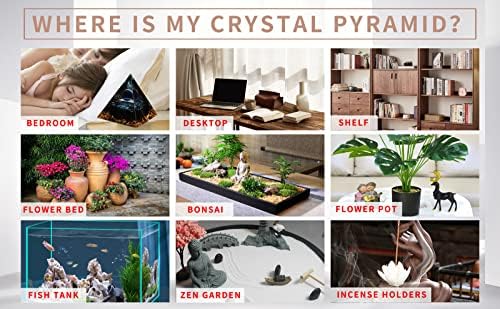 Taiji, tai chi, yin yang u ljekovitim kristalnoj orgonu piramide-liječenje orgonita čakre Crystal piramida-feng shui kristal dragi kamenje i bagua osam dijagrama, čakra energetskog kamena-joga amulet reiki dekor
