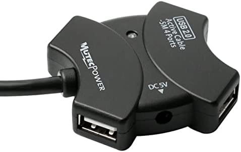 Mutucpower 16.5 FT USB 2.0 Active produžni kabel sa 4-portom USB čvorišta i šipsetom za produženje