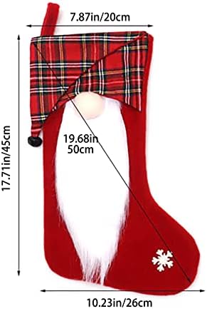 Božićne čarape Big Xmas Čarape Dekoracija SANTA Snjegovinski jeleni čarapa Božićne ukrase i pribor za zabavu