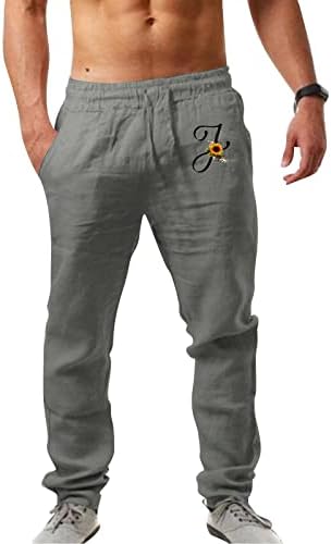 Miashui Jean krojene pantalone s ravnim Krojem muške muške modne Casual štampane džepne hlače na Pertlanje