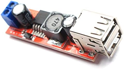 JacobsParts Dual USB LM2596 5V 3A napon modul regulatora regulatora 6-40V sa vijčanim terminalima
