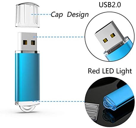 Flash Drive, Wellnenn USB pogon 5 x 16 GB USB fleš pogon 16 GB palac pogon Memory Stick okretni ključ dizajn