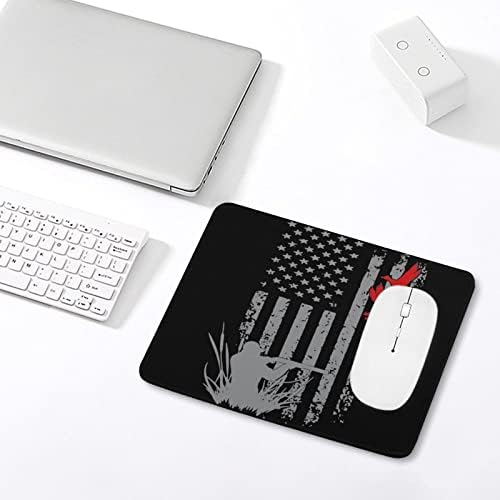 Patka Lov Američka zastava Pad za miša Gaming MousePad Computer Neklizajući gumeni mat dizajn za radnu površinu Uredski rad Početna Smiješan otisak