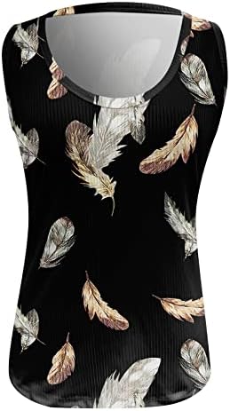 Yuhaotin s kapuljačom Crne Camisole ženske pamučne košulje Ljeto Žene Print Vest vrat Slim Knit Vest V Center Top Bluzes