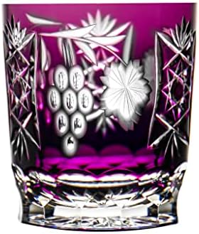 Ajka Marsala ametist ljubičasta olovna čaura Kristalna staromodna čaša za viski 13.2 Oz-jedna jedinica