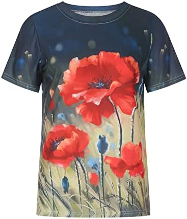 2023 modni kratki rukav pamuk Crewneck cvjetni grafički Salon bluza Tshirt za žensku košulju ljetna jesen