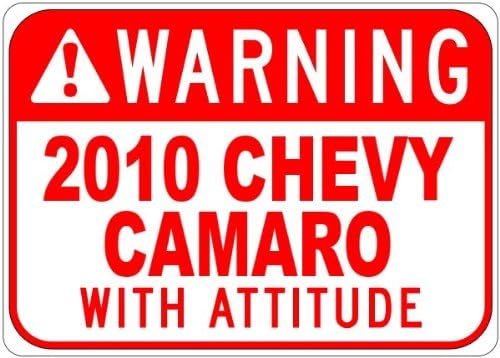 2010 10 Chevy CAMARO upozorenje sa znakom stava - 12 x 18 inča