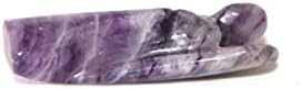 Jet Purple Flourite 2 Angel dragulj božansko duhovno 40 stranica Kristalna terapija Knjižičarski poklon