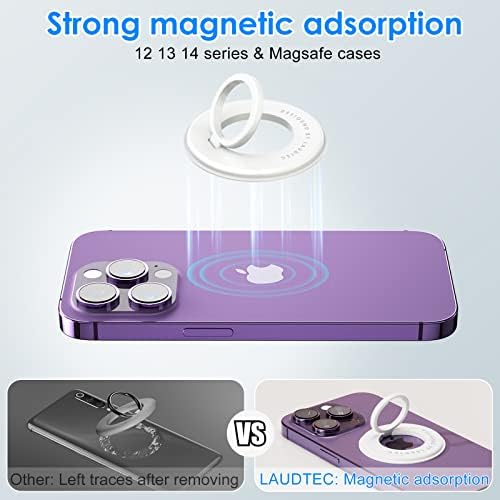 LAUDTEC Magnetic Držač prstena za telefon za Magsafe, Magnetic finger phone handle kompatibilan sa bežičnim