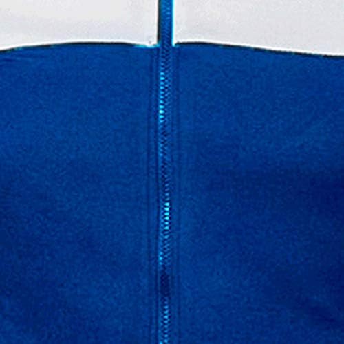 iyyvv muški stripe jesen zimski patentni zatvarač sportska jakna s dugim rukavima