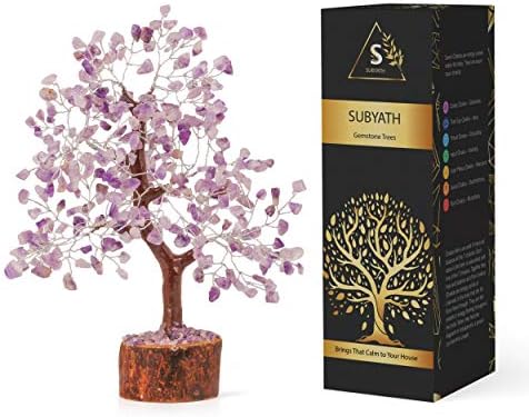 Amethyst Tree - Sretno Money Tree - Duhovno pozitivno drvo - Oltar za meditaciju - Sretno i novac - Pozitivno energetsko drvo - kamenje i kristal