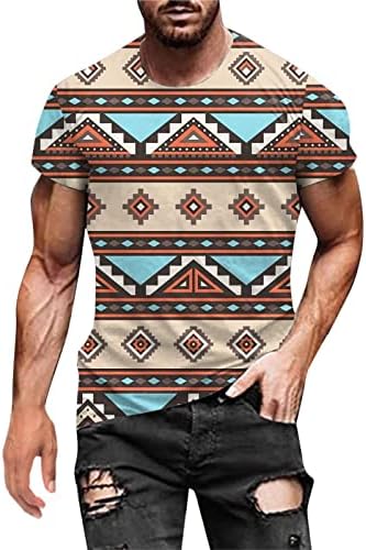 Vintage majica za muške 3D ispis vrhovi posada kratkih rukava grafička majica kratkih rukava s dizajnom Streetwear ljetna bluza
