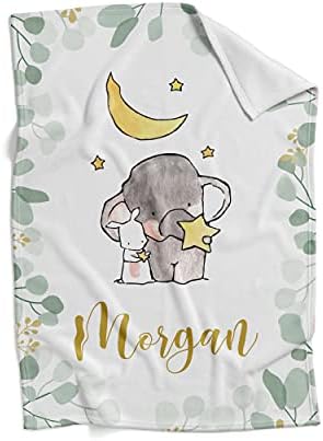 Personalizirane bebe - prilagođene bebe pokrivač s imenom za djevojčice i dječake - prilagođene deke