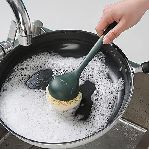CILKA LED ručka četkica za pranje posuđa kuhinja sa kugle za pranje posude ne pada od svile da bi se uklonilo četkicu za dekontaminaciju ulja ulja