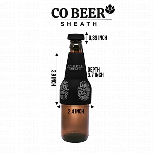 Cobeersheath fraze Boja Crna Osnovni Dodaci za pivo, putne potrepštine, jedinstveni poklon,