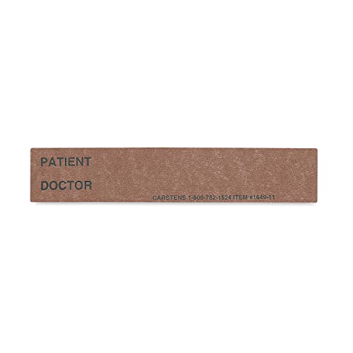 Carstens - smeđe lične karte pacijenta/doktora Preštampane za bodlje prstena od 1,5 - 4 - Pakovanje od 100-idealne