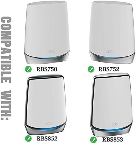 Orbi WiFi 6 zidni nosač, čvrsti metalni nosač držača postolja kompatibilan sa Orbi Mesh WiFi 6 sistemom RBK852 RBK853 RBS750 RBK752 RBK753