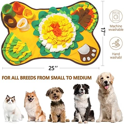 Podloga za Snuffle psa za poslastice za kućne ljubimce hranjenje pasa malih srednjih rasa neklizajuće interaktivne igračke za slagalice za pse podstiče prirodne vještine traženja hrane
