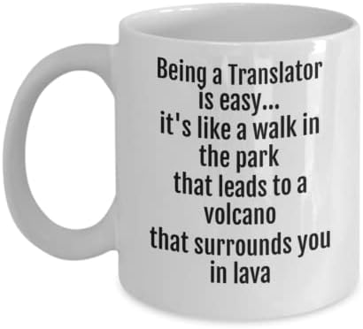 Biti prevodilac je laka šolja, šoljica za kafu prevodioca, poklon za Prevodioca,