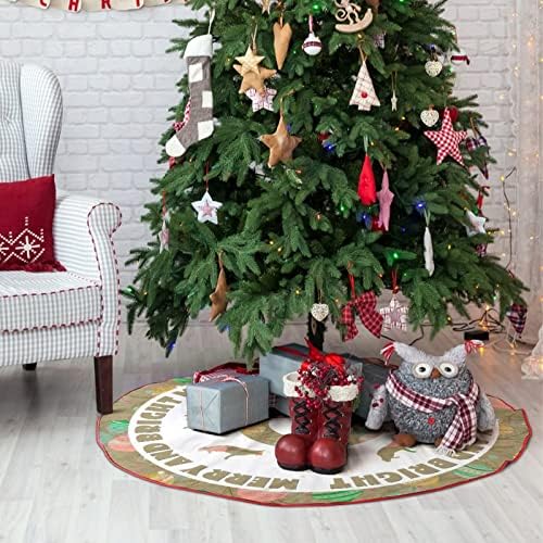 Božićni pas Silhouette božićna suknja Božić 30 x 30 Xmas ukrasi mat zimskog stabla baza za odmor za odmor