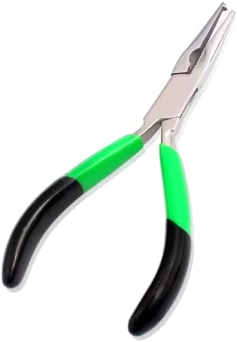 OdontoMed2011 5.5 split prsten kliješta-Nerđajući čelik-PVC Grip zelene i crne boje