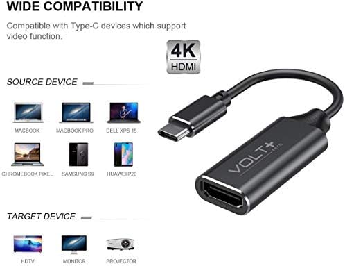 Radi Volt Plus Tech HDMI 4K USB-C kompatibilni sa Xiaomi Mi 9 Explorer Professional adapter s digitalnim izlazom