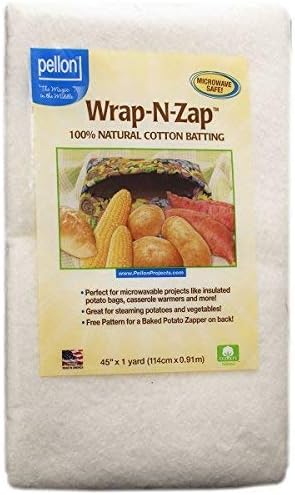 Pellon WAP-N-ZAP pamučna prekrivačica, 45 po 36 inč, prirodno 2-pakovanje