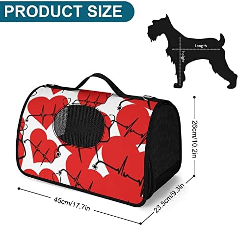 Medicinska sestra stetoskop štene za kućne ljubimce mala torbica za nošenje torbe za putovanja na otvorenom u