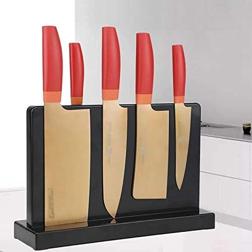 XBWEI dvostrani moćni držač noža s magnetom smola Kuhinjski metalni uređaji stalak za pohranu univerzalni kuharski nož blok magnetni Alati