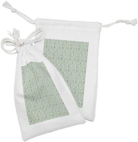 Lunable apstraktna torba od tkanine 2, ponavljajući minimalistički hipster ostavlja modernog tiska, male torbe za crtanje za maske za toaletne potrepštine, a favorizira, 9 x 6, mračnu zelenu