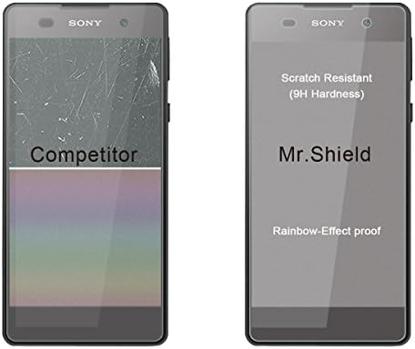 Mr. štit [2-PACK] dizajniran za Sony Xperia E5 [kaljeno staklo] zaštitnik ekrana sa doživotnom zamjenom