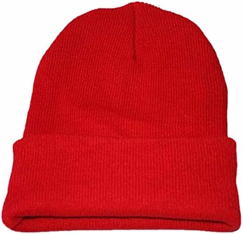 Topla kapa za muškarce meko rastezanje debele slatke čvrste boje klasične sportske zimske kape za trčanje skijanja