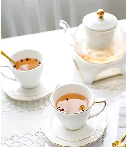 TJLSS Bijeli čaj čaša Temalo za vodu Kontejner za šećer Phnom Penh keramička čaša za kafu Postavite cvijet Tea popodnevni čaj