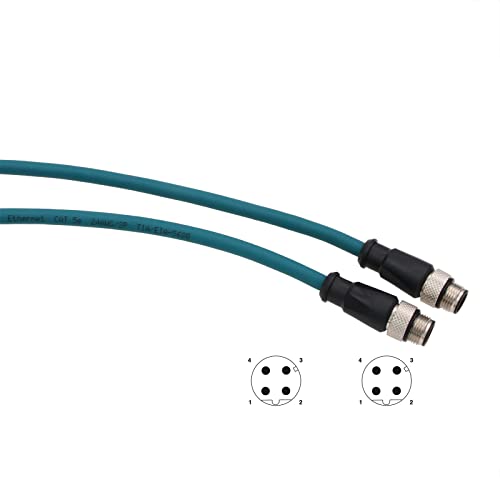 Hangton Sensor Profinet Ethernet kabel M12 4 Položaj na 4-pin D-kodirani muški CAT5E Fleksibilni