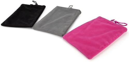 Boxwave futrola za Garmin Nuvi 2598lmthd - baršunasta torbica, rukav od meke velur tkanine sa vezicom za Garmin Nuvi 2598lmthd-Jet Black
