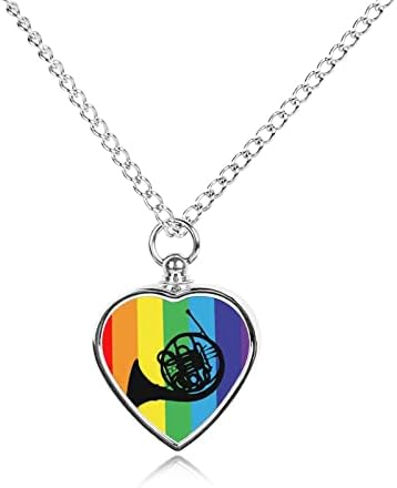 Rainbow francuski rog ogrlica za kućne ljubimce za pse mačke pepeo Memorijalni privjesak za uspomenu nakit za muškarce i žene sa kompletom za punjenje