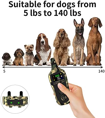 Mecaminne električni pse ovratnik vodootporan 800m kućni ljubimac daljinski upravljač punjivi trening ogrlica za pse sa šok vibracijskim zvučnim signalom zvuk
