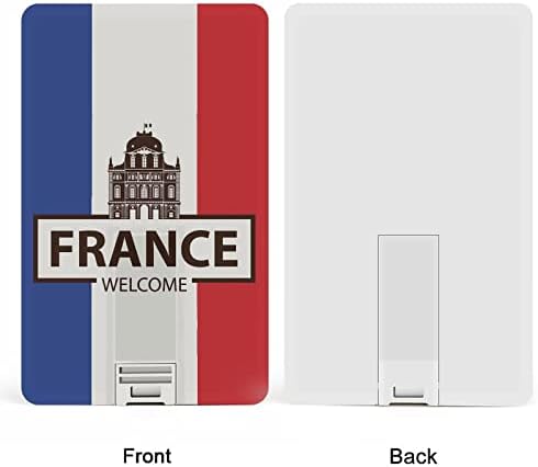 Francuska Welcome Walction Credit Cret kartica USB Flash Diskove Personalizirano Memory Stick Key Corporate pokloni i promotivni pokloni 32g