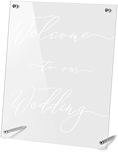 Calculs Wedding Welcome Sign Decal Welcome to our Beginning parovi Wedding Reception Home-brak Wedlock of Love Wedding Ceremony Decal 10 Wide by 8 Tall, Clear