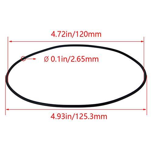 Othro 1pcs nitrilni gumeni O-prstenovi, 2,65 mm Žičana dia 125mm od metričkog brtvila Nitrile NBR gumene