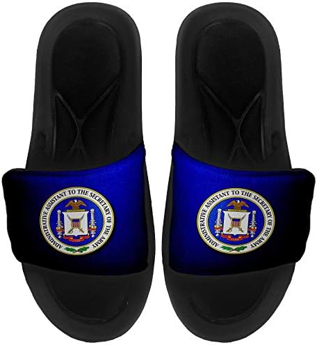 Izražajni jastuk sa sandalama / slajdovima za muškarce, žene i mlade - američki odjel vojske, pečat