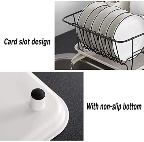 KLHDGFD nosač za sušenje posuđa, stalak za suđe sa držačem posuđa, držač čaše i odvodnji posuđa za kuhinjski