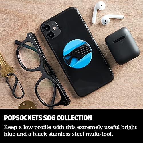 PopSockets: SOG Multi-Tool PopGrip, Telefon držanje sa širenjem Kickstand, PopSocket za telefon-Cyan