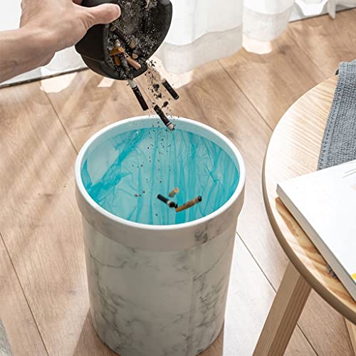 Zalord Carbage Can Plastic Kanta za smeće uzorak u uredu kupatila Kuhinja kanta za dnevnu sobu spavaća soba za smeće bez poklopca europske konzerve za smeće za kuhinju