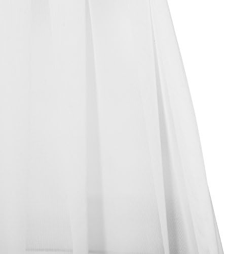 Pocket s klipom za aquazolax tanka čista francuska zavjesa za zavjese iz francuske vrata Elegantna čvrstog voira čisto bijela draperska ploča 25 x 40 za staklena vrata - 1 komad