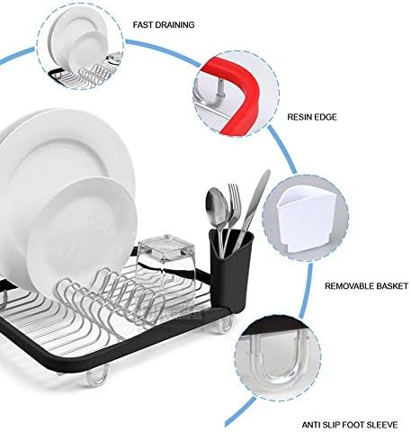SDGH kuhinjski jela za sušenje stalak za sušenje za odvod za skladištenje košara s policom za poklopac