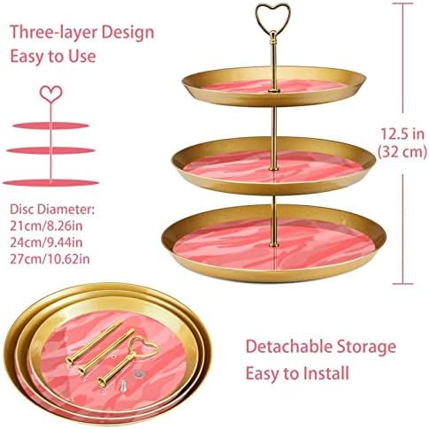 3 resied stalak za desert Cupcake Voće ploča Plastična držač za prikaz za zaslon za vjenčanje rođendan