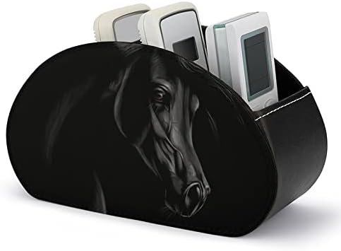 Crni Arapski konj držač za daljinsko upravljanje PU kožna TV daljinska kutija za odlaganje