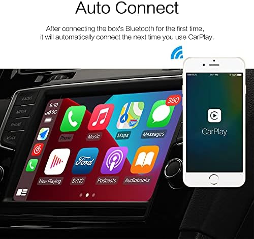 TreasLin Wireless Carplay Dongle za fabričku podršku za automobil kontrola na volanu SIRI glasovna kontrola CarPlay Dongle pretvoriti žičanu u bežičnu CarPlay